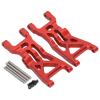 2pcs RC Lower Suspension Arm, Aluminum Alloy RC Front Lower Suspension Arm for LOSI 1/10 22S 2WD No Prep Drag Car (Red view 4