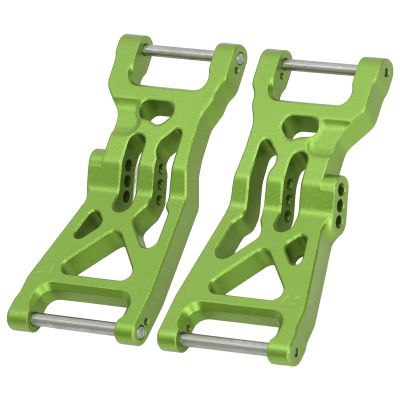 2pcs RC Lower Suspension Arm, Aluminum Alloy RC Front Lower Suspension Arm for LOSI 1/10 22S 2WD No Prep Drag Car (Green