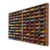 100 Car 1/64 Model Car Display Case, Toy Car Storage Organizer, Cars Storage Showcase ,Wall Mounted & Durable Die-Cast Car Storage Organizer with Handle for 1:64 Scale Vehicles , (Walnut) view 1