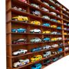 100 Car 1/64 Model Car Display Case, Toy Car Storage Organizer, Cars Storage Showcase ,Wall Mounted & Durable Die-Cast Car Storage Organizer with Handle for 1:64 Scale Vehicles , (Walnut) view 3
