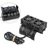 36mm RC Brushless Motor Heatsink with Dual Fans, 28000RPM 8.4V Cooling Heatsink for 540 550 Motor for 1/8 1/10 RC Car (Black view 4