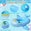 4 Pack Inflatable Pool Floats for Toddler Age 3-7 Animal Swim Tube Rings for Kids Infant Baby Ride on Beach Floaties with Safety Seat&Handle for Summer Lake Pool (Flamingo, Turtle, Whale, Dalmatian) view 4