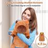 22" & 4.5 lbs Large Laying Capybara Plush, Weighted Stuffed Animals for Adults and Kids,2-in-1 Capybara Plushies with Removable Ceramsite Bag, Comforting Weighted Plush for Christmas & Valentines Day view 3