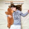 22" & 4.5 lbs Large Laying Capybara Plush, Weighted Stuffed Animals for Adults and Kids,2-in-1 Capybara Plushies with Removable Ceramsite Bag, Comforting Weighted Plush for Christmas & Valentines Day view 4