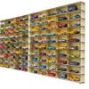 100 Car 1/64 Model Car Display Case, Toy Car Storage Organizer, Cars Storage Showcase ,Wall Mounted & Durable Die-Cast Car Storage Organizer with Handle for 1:64 Scale Vehicles , (Maple) view 1