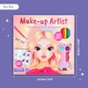 BSCOOL Make-up Artist. 3 in 1 Fun Makeup, Sticker, Coloring Kit, Includes Color Pencils, Makeup Palette, and 200+ Stickers. for Girls Ages 5,6,7,8. Make Up Style Coloring Book view 2