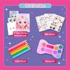 BSCOOL Make-up Artist. 3 in 1 Fun Makeup, Sticker, Coloring Kit, Includes Color Pencils, Makeup Palette, and 200+ Stickers. for Girls Ages 5,6,7,8. Make Up Style Coloring Book view 3
