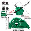 hopsupRC RC Aluminum Motor Mount Gear Cover- Steel 57T Spur Gear Slipper Clutch Differential Upgrades Part for 1/10 Kraton/Outcast 4S V2,Senton/Vorteks 223S V4,Typhon 223S V4,Diff Gear Gearbox.Green view 3