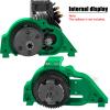hopsupRC RC Aluminum Motor Mount Gear Cover- Steel 57T Spur Gear Slipper Clutch Differential Upgrades Part for 1/10 Kraton/Outcast 4S V2,Senton/Vorteks 223S V4,Typhon 223S V4,Diff Gear Gearbox.Green view 4