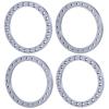 MORFUM RC Wheel Outer Beadlock Ring, 4PCS Wheel Outer Beadlock Ring Aluminum Alloy Replacement Wheel Beadlock Ring Compatible with 1/7 Tra-xxas Unlimited Desert Racer UDR RC Car (Titanium) view 1