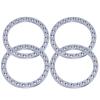 MORFUM RC Wheel Outer Beadlock Ring, 4PCS Wheel Outer Beadlock Ring Aluminum Alloy Replacement Wheel Beadlock Ring Compatible with 1/7 Tra-xxas Unlimited Desert Racer UDR RC Car (Titanium) view 2