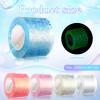 HyDren 10 Pcs Nano Tapes Glow in The Dark Nano Tape Bubble Kit No Heating Required, 65.6 ft x 1.97 in Special Nano Tape Suitable for Beginners Children UV Colorful Double Sided Tape for Making Bubble view 3