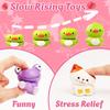 24 Pack Valentines Day Gifts for Kids, Valentines Cards for Kids Classroom with Animal Squishy Toys Slow Rising Stress Relief Fidget Toys Exchange Gifts Classroom Party Favors view 3