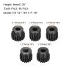 Rebower 48 P Steel Pinion Gear Set 14T 15T 16T 17T 18T for 3.175 mm Shaft Hardened Steel Pinion Gear with Screws and Hexagonal Wrench for RC Car Motor view 2