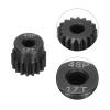 Rebower 48 P Steel Pinion Gear Set 14T 15T 16T 17T 18T for 3.175 mm Shaft Hardened Steel Pinion Gear with Screws and Hexagonal Wrench for RC Car Motor view 3