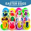 Waybla 12-Pack Prefilled Easter Eggs with Modeling Dough & Easter-Shaped Cutters, Non-Candy Easter Gift Easter Basket Stuffers for Kids view 2