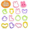 Waybla 12-Pack Prefilled Easter Eggs with Modeling Dough & Easter-Shaped Cutters, Non-Candy Easter Gift Easter Basket Stuffers for Kids view 3