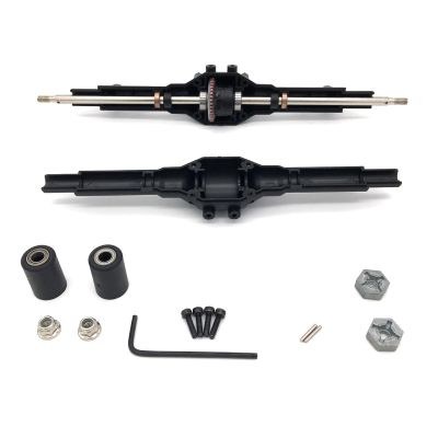 1PCS Metal Axle Rear Wave Box Black Differential Gear for Wltoys 12428 12423 1/12