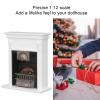 1:12 Dollhouse Fireplace Simulation Cute Vivid Decorative Miniature Fireplace Toy for Dollhouse Accessories view 2