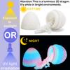 Ivrmtal 4PCS 3D Printed Dragon Eggs with Dragon Inside, 3D Printing Animals Fidget Dragon Toys for Kids & Adults Articulated Crystal Dinosaur Eggs Easter Basket Stuffers Easter Eggs for Kids view 2
