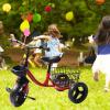 Kids Tricycle Toddlers, Tricycle Toddler, with Pedal Storage Basket, Roadster Tricycle for Toddlers and Kids for 16 Year Olds Outdoor view 4