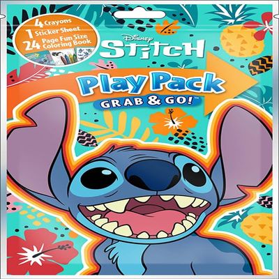 Bendon Publishing Stitch Grab and Go Play Pack - Party Favors Arts and Craft Kit for Lilo and Stitch Fans