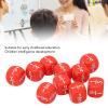 20Pcs Math Dices, Fraction Dice Class Set Plastic 6 Sided Multi Faceted Table Game Accessories (Red) view 2