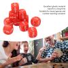 20Pcs Math Dices, Fraction Dice Class Set Plastic 6 Sided Multi Faceted Table Game Accessories (Red) view 3