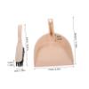 Cabilock Handy Mini Dustpan and Broom Easy Pet Hair Removal Compact Cleaning Tool for Desktops Furniture and Play Areas for Daily Use view 2
