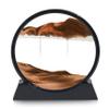 12-Inch Liquid Sand Art Motion Decor for Home Decor  Mesmerizing Desk Accessories with Anti-Slip Wooden Base  Elegant Black Frame and Colored Sand for Office Desk Accessories and Stress Relief view 1