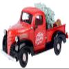 1941 Pickup Truck Red and Black Merry Christmas with Tree Accessory 1/24 Diecast Model Car 73278RBIXMT view 1
