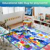 QUOKKA Small Classroom Ocean Rug for Kids - 60x41 ABC Rugs for Playroom - Bedroom Alphabet Learning Area Rug - Ocean Toddler Rugs Boys and Girls - Kids Room Carpet view 2