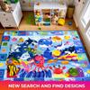 QUOKKA Small Classroom Ocean Rug for Kids - 60x41 ABC Rugs for Playroom - Bedroom Alphabet Learning Area Rug - Ocean Toddler Rugs Boys and Girls - Kids Room Carpet view 4