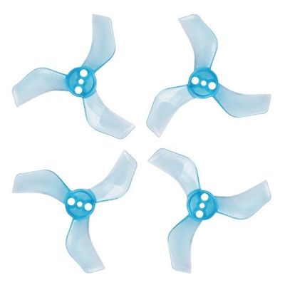 1635 40mm 1.6X3.5X3 3-Propeller Compatible With Racing Brushless Tinywhoop Drones 1103 1105 Replacement Parts(4PAIRS 1MM BLUE)