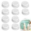 10pcs Narrow Baby Bottle Caps Compatible with Dr Brown's, Medela, Ameda Bottles Travel and Storage Baby Bottle Lids for Natural Flow and Options Natural Flow Cap Replace for Narrow-Neck Bottle (White) view 1