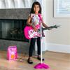 Best Choice Products Toy Kids Guitar Play Set Bundle, Pretend Play Toddler Electric Guitar Kit with Interactive Microphone, Amp, Whammy Bar, 6 Demo Songs and 2 Sticker Sheets - Soft Pink view 2