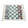 Drfeify Chess Board Set, Complete Demo Chess Demonstration Board with 32 Chess Pieces Portable Chess Set for Chess School view 2