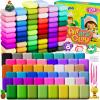 Ixiaoyoo Air Dry Clay for Kids, 104 Colors DIY Magic Modeling Clay Kit, Soft & Non-Sticky, Arts & Crafts Modelling Toys with Sculpting Tools, Birthday & Christmas Gift for 3-12 Years Old Girls Boys view 1