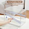 3 Pack Display Case for Collectibles 4 Layer Updated Adjustable Acrylic Display Case with Magnetic Door Clear Stackable Display Box Hobby Display Cases for Figures, Countertop view 2