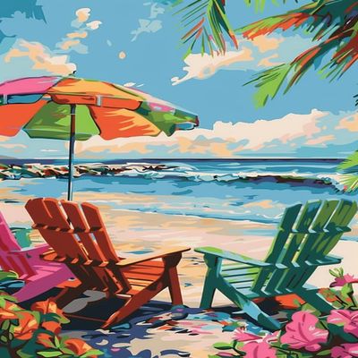 1000 Piece Adult Puzzle,Beach Puzzle Educational Gift, Unique Room Decor Exercise Willpower - Idea Gift