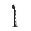DBEIXIWEI 1:87 Traffic Light Model with 3-Light Signal Heads and Ladder, 8.3cm Realistic Crosswalk Signal Model for Railway&Building Layout view 1