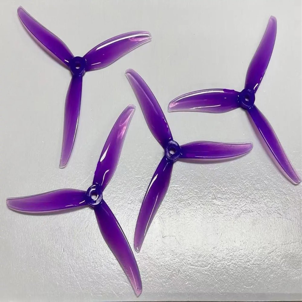 Fit for Suitable Compatible with RC Racing 5-inch unmanned Aerial Vehicles, Used Compatible with 5236 5.2X3.6X3 3-Blade propellers (2 Pairs)(Purple)