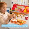 Lalalark Toss 'n Toast Sandwich Restaurant Playset for Kids, 40+ Pieces Pretend Food with Interactive Magic Slicer & Panini Press, Role Play Toys for Kids Boys Girls 3+ Years Old Easter Birthday Gifts view 2