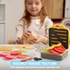 Lalalark Toss 'n Toast Sandwich Restaurant Playset for Kids, 40+ Pieces Pretend Food with Interactive Magic Slicer & Panini Press, Role Play Toys for Kids Boys Girls 3+ Years Old Easter Birthday Gifts view 4