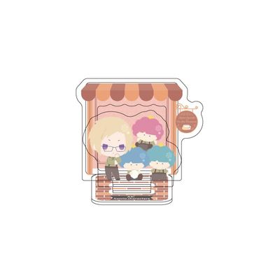 A3! x Sanrio Characters 17 Furuichi Sakyo x Golo Picadon [Mini Character Illustration] Acrylic Stand Plate