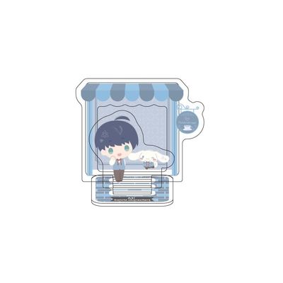 A3! x Sanrio Characters 19 Tsukioka Tsumugi x Cinnamoroll [Mini Character Illustration] Acrylic Stand Plate