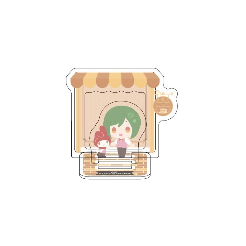 A3! x Sanrio Characters 08 Sachi Rurikawa x My Melody [Mini Character Illustration] Acrylic Stand Plate