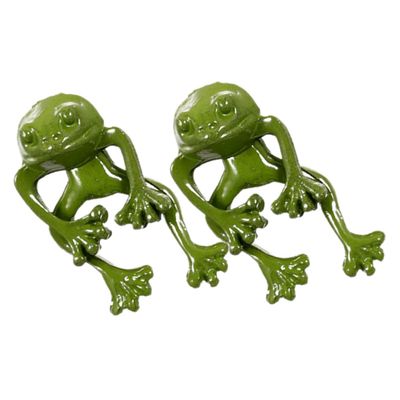 Earrings,1 Pair Frog Earrings Ear Clips Earrings Earrings Women Jewelry Earrings for Women Novelty Party Earring Fashion Earring Earrings Cute Earrings Alloy Green
