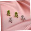 Earrings,1 Pair Frog Earrings Ear Clips Earrings Earrings Women Jewelry Earrings for Women Novelty Party Earring Fashion Earring Earrings Cute Earrings Alloy Green view 2