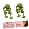 Earrings,1 Pair Frog Earrings Ear Clips Earrings Earrings Women Jewelry Earrings for Women Novelty Party Earring Fashion Earring Earrings Cute Earrings Alloy Green view 3